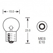 MES E10 G15: Miniature Edison Screw (MES) base bulbs with 10mm diameter screw base and 15mm diameter globe (G15) from £0.01 each